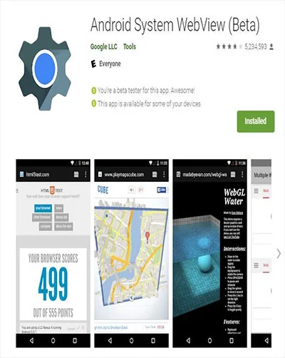 اپلیکیشن Android System WebView چیست و چرا باید آن را همیشه بروز کرد؟ 25