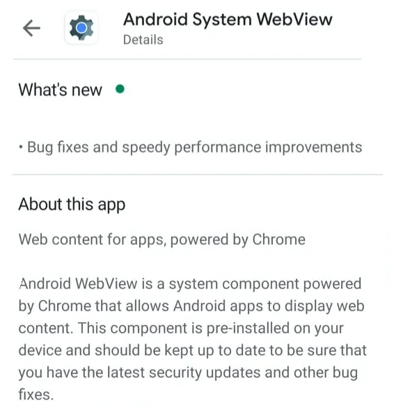 اپلیکیشن Android System WebView چیست و چرا باید آن را همیشه بروز کرد؟ 27